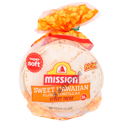 Mission Street Tacos Sweet Hawaiian Flour Tortillas - 0.854 Ounce - 10 Count