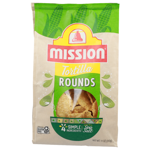 Mission Made With Sea Salt Tortilla Rounds - 11 Ounce