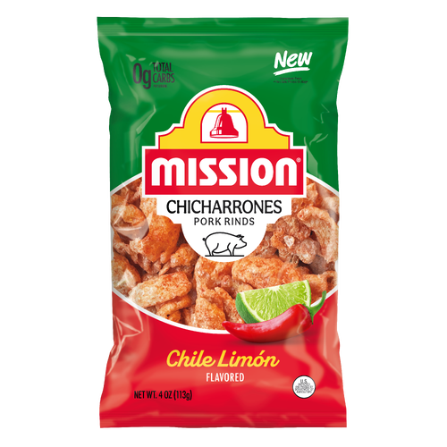 Mission Chicharrones Chile Limon, Bag - 4 Ounce