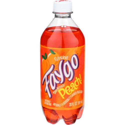 FAYGO Soda Dee-Licious Peach! - 20 Fluid Ounce