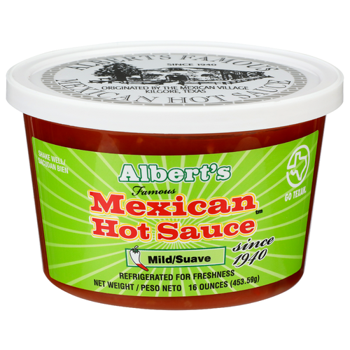 Albert's Famous Mild Mexican Hot Sauce - 16 Ounce
