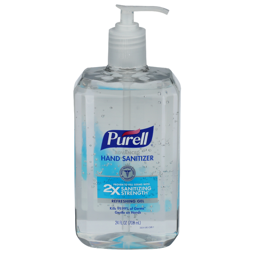 PURELL Refreshing Gel Hand Sanitizer Pump Bottle - 24 Fluid Ounce