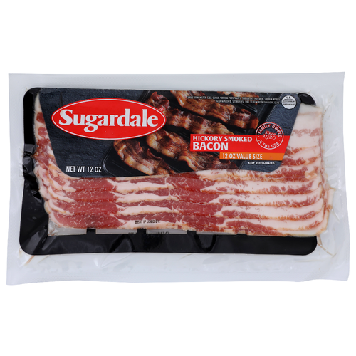 Sugardale Bacon, Hickory Smoked, Value Pack - 12 Ounce