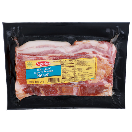Sugardale Hickory Smoked Thick Sliced Bacon - 40 Ounce