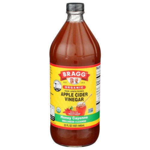 Bragg Honey Cayenne Enhanced Vinegars Miracle Cleanse Concentrate - 32 Fluid Ounce
