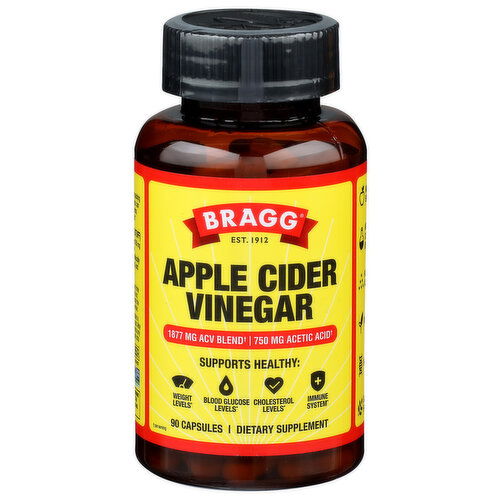 Bragg Tasteless Capsule Acv Capsules - 90 Count