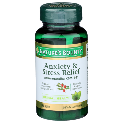 Nature's Bounty Anxiety & Stress Relief - 50 Count