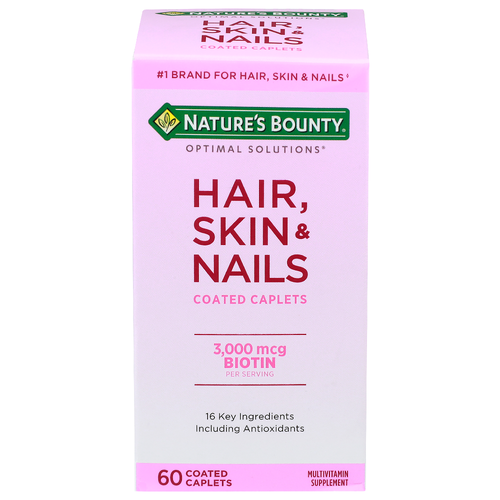 Nature's Bounty Hair, Skin & Nails Coated Caplets - 60 Count