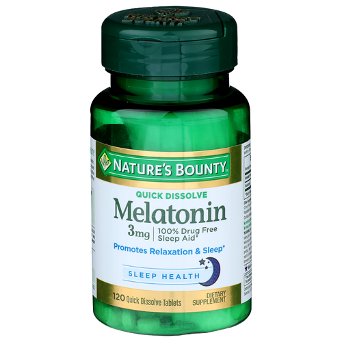 Nature's Bounty Quick Dissolve Melatonin - 120 Count