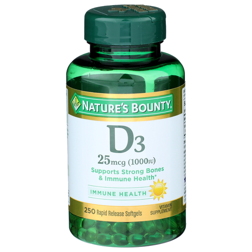 Nature's Bounty D3 25mcg 1000iu - 250 Count