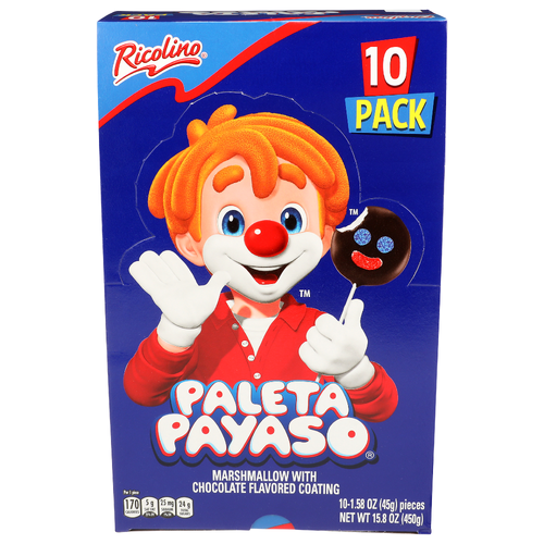 Ricolino Paleta Payaso - 1.58 Ounce - 10 Count