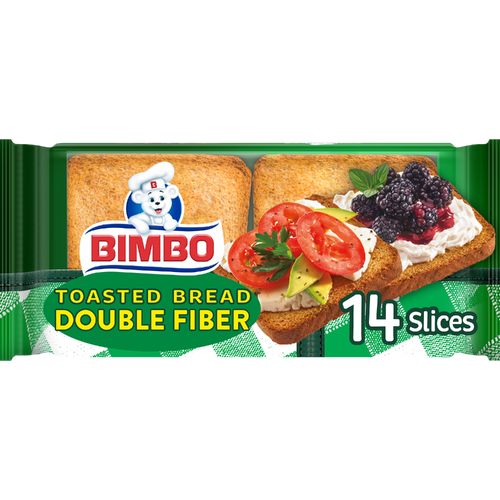 Bimbo Double Fiber Toasted Bread - 8.82 Ounce