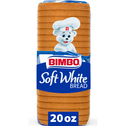 Bimbo Soft White Bread, , Bag - 20 Ounce
