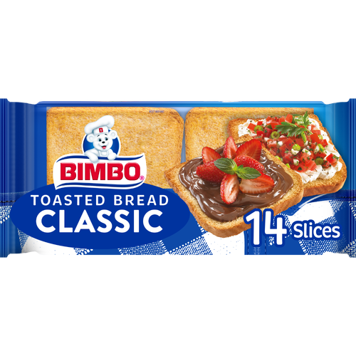 Bimbo Pan Tostado Classic Toasted Bread, , Each White Bag - 7.41 Ounce