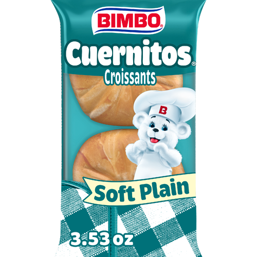 Bimbo Cuernitos Plain Croissants, , Bag - 3.53 Ounce