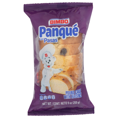 Bimbo Pound Cake With Raisins - 9 Ounce