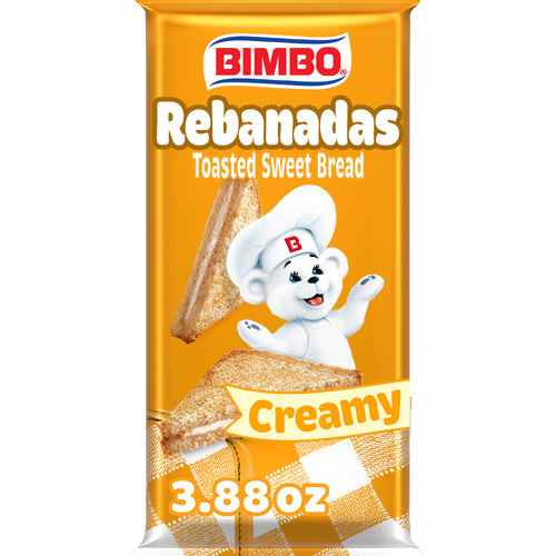 Bimbo Rebanadas Creamy Toasted Sweet Bread, Pastry, Bag - 3.88 Ounce