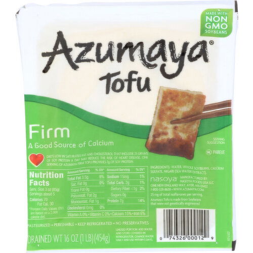 Azumaya Tofu Firm - 16 Ounce