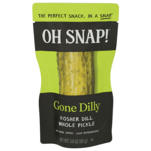 Oh SNAP! Pickling CO. Dill Pickle Whole Pickles Gone Dilly - 3 Ounce