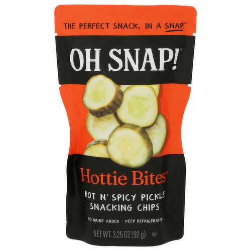 Oh SNAP! Pickling CO. Spicy Hot N' Pickle Slices Bites - 3.25 Ounce
