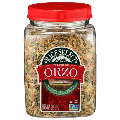 Riceselect Tri-Color Orzo Pasta - 26.5 Ounce