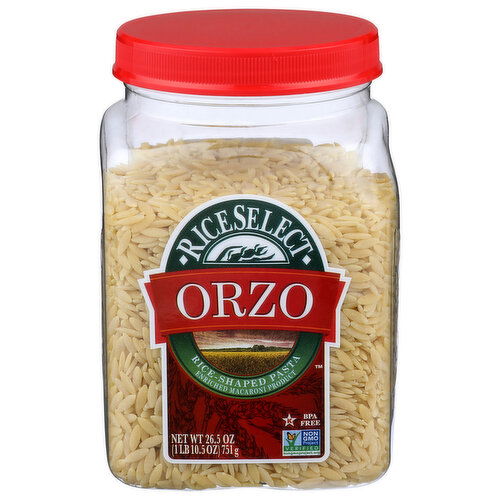 RICESELECT Orzo Pasta Traditional Plain - 26.5 Ounce