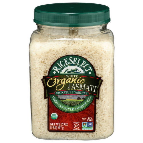 RICESELECT Organic Jasmati Aromatic Rice White - 32 Ounce