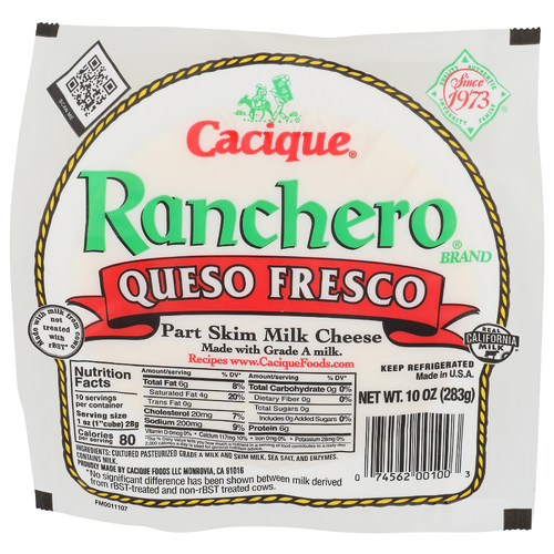 Cacique Ranchero Queso Fresco - 10 Ounce