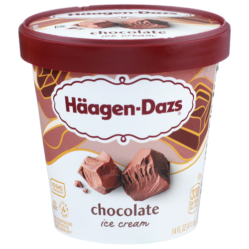 Haagen-Dazs Chocolate Ice Cream - 14 Fluid Ounce