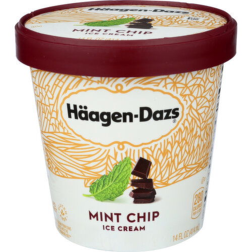 Haagen-Dazs Ice Cream Mint Chip - 14 Fluid Ounce