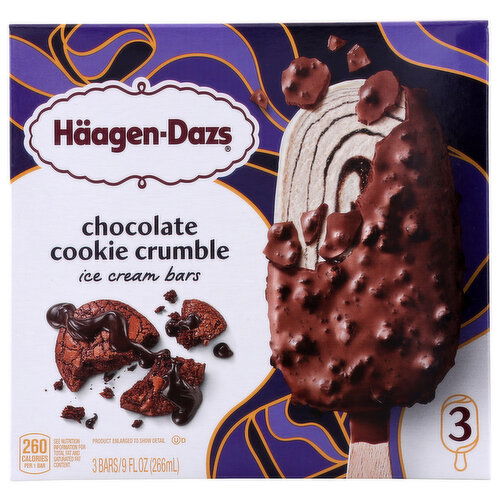 Haagen-Dazs Haagen Choc Ckie Crumble - 3 Fluid Ounce - 3 Count