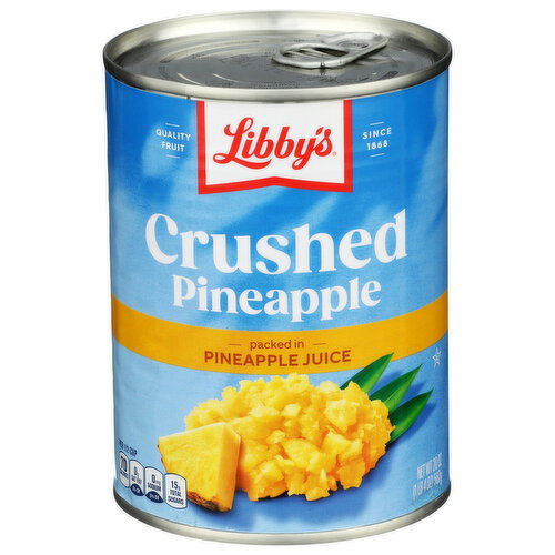 LIBBY's Libbys Crushed Pineapple In Juice - 20 Ounce