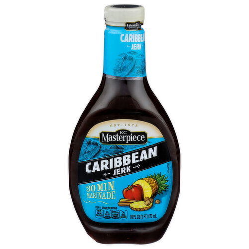 Kc Masterpiece Caribbean Jerk Marinade - 16 Fluid Ounce