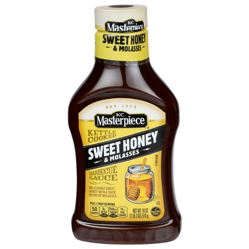 Kc Masterpiece Sweet Honey & Molasses Barbecue Sauce - 18 Ounce