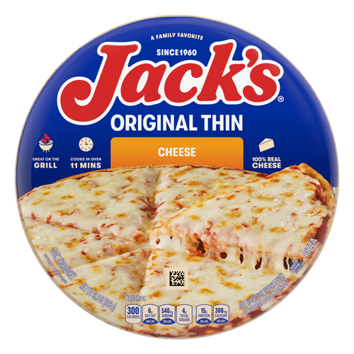 Jack's Original Cheese Thin Crust Pizza - 13.8 Ounce Image 1 of 2