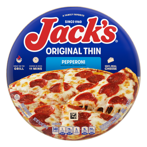 Jack's Original Pepperoni Thin Crust Pizza - 14.3 Ounce Image 1 of 2