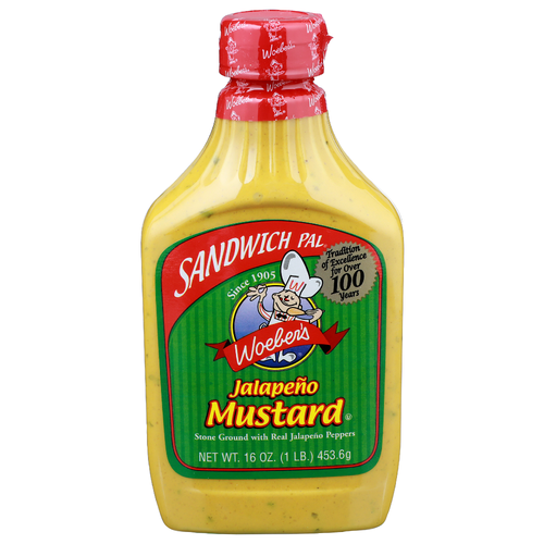 Woeber's Jalapeno Mustard - 16 Ounce