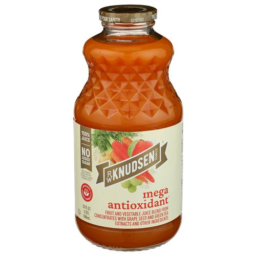 R.W. KNUDSEN FAMILY Fruit And Veggie Blend Juice Rw Mega Antioxidant - 32 Fluid Ounce