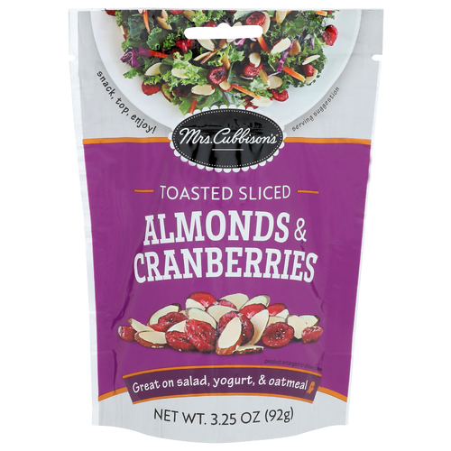 Mrs. Cubbison's Almonds & Cranberries Toasted Sliced - 3.25 Ounce