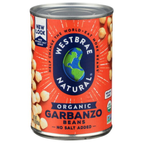 Westbrae Natural Canned Vegetables Garbanzo Beans - 15 Ounce