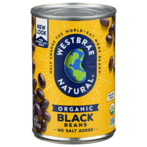 Westbrae Natural Canned Vegetables Black Beans - 15 Ounce