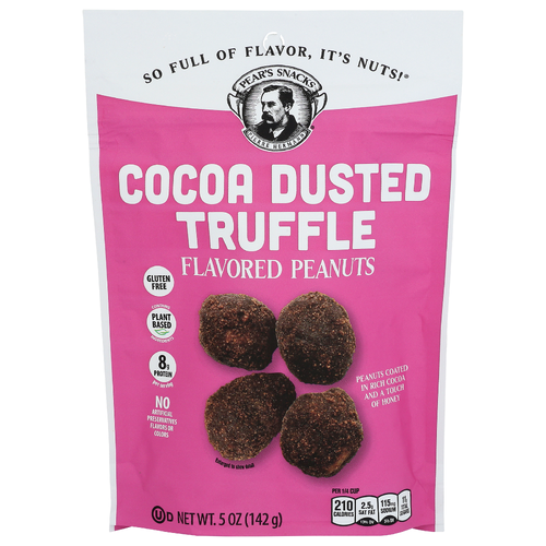 Pear's Snacks Cocoa Dusted Truffle Peanut Peanuts - 5 Ounce