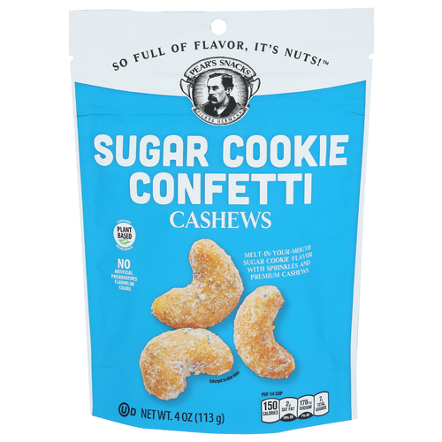 Pear's Snacks Sugar Cookie Confetti Cashews - 4 Ounce