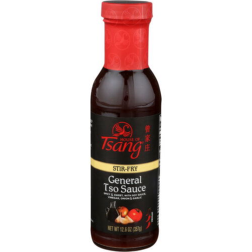 HOUSE OF TSANG Sauce Strfry Gen Tsao Hot - 12.6 Ounce