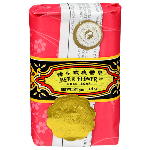 Bee & Flower Rose Soap - 4.4 Ounce
