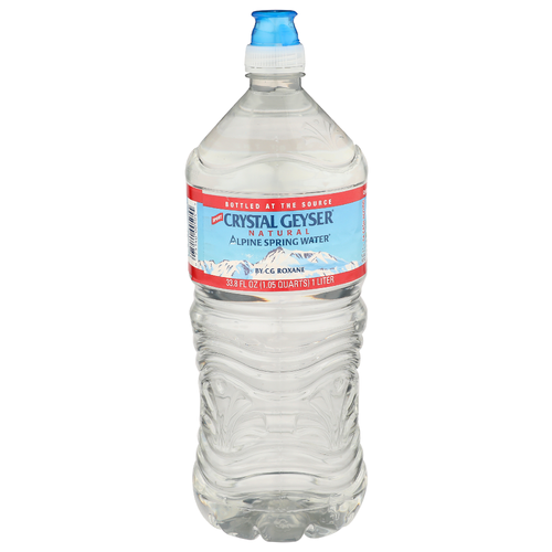 Crystal Geyser Alpine Spring Water Water, 15/1L Sport Cap - 33.8 Fluid Ounce