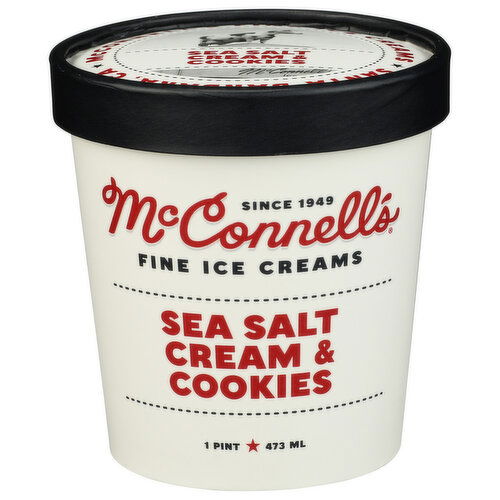 MCCONNELL's Fine Ice Creams Sea Salt Cream & Cookies - 1 Pint