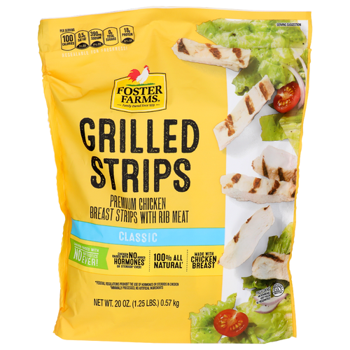 Foster Farms Classic Grilled Strips - 20 Ounce