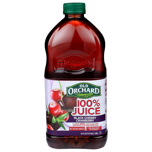 Old Orchard Black Cherry Cranberry Flavored Apple Juice Blend - 64 Fluid Ounce