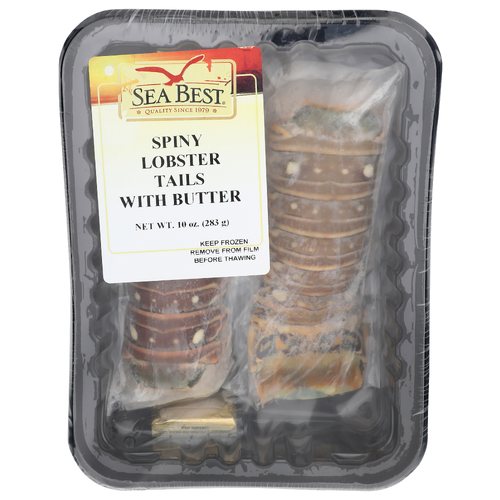 Sea Best Spiny Lobster Tails With Butter - 10 Ounce